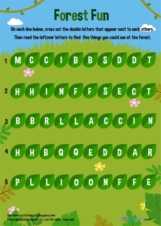 Hidden Words - Forest Fun
