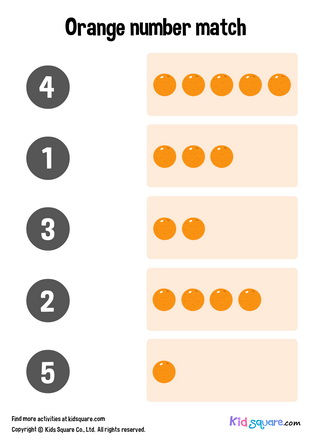 Orange Number Matching (1-5)