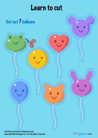Cut number Balloons