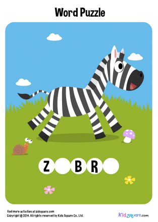 Fill in the missing letters (Zebra)