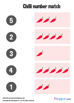 Chilli Number Matching (1-5)