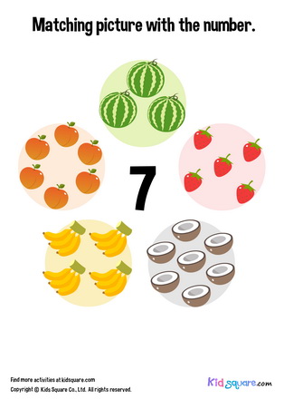 Matching 7 Fruits