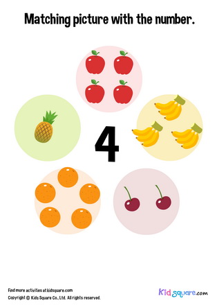 Matching 4 Fruits