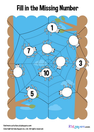 Fill in the missing number (Spiders)