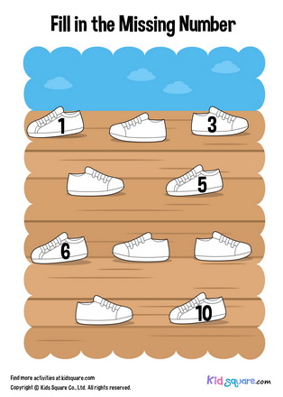 Fill in the missing number (Shoes)
