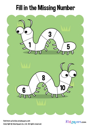 Fill in the missing number (Worm)