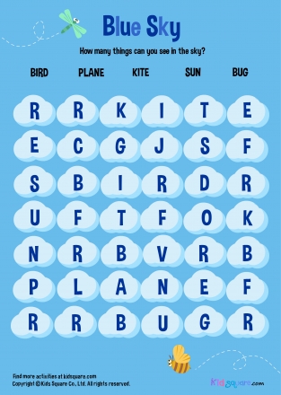 Blue Sky - Word Search