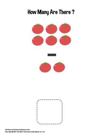 Subtraction - How many tomatoes are there?