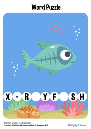 Fill in the missing letters (X-rayfish)