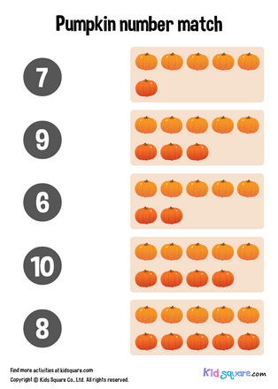 Pumpkin Number Matching (6-10)