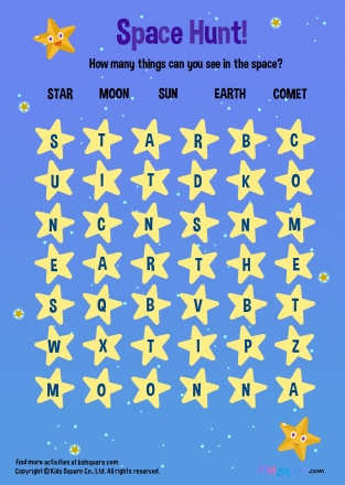 Space Hunt - Word Search