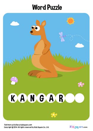Fill in the missing letters (Kangaroo)