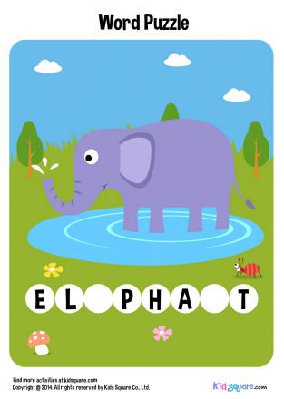 Fill in the missing letters (Elephant)