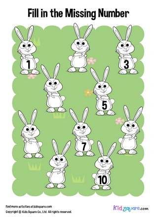 Fill in the missing number (Rabbits)