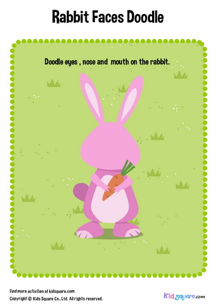 Rabbit Faces Doodle