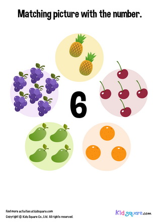 Matching 6 Fruits