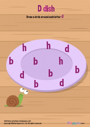 Circle the letter d
