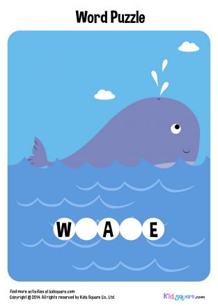Fill in the missing letters (Whale)