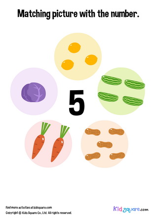 Matching 5 Vegetable