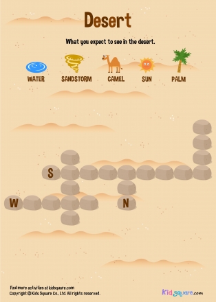 Crossword Puzzle - Desert