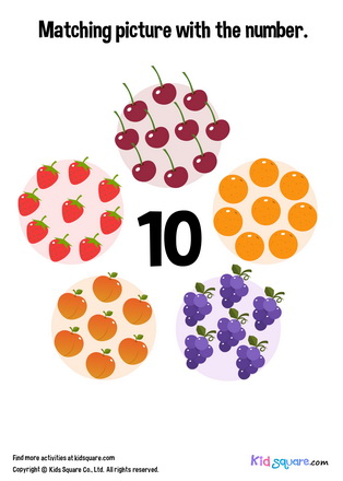 Matching 10 Fruits