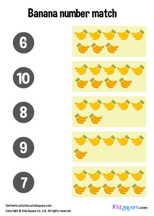 Banana Number Matching (6-10)
