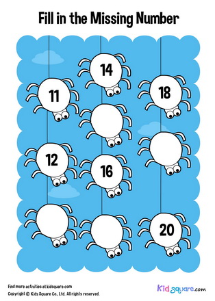 Fill in the missing number (Spider)