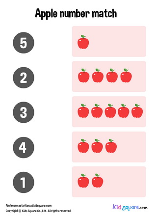 Apple Number Matching (1-5)