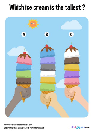 Which ice cream is the tallest?