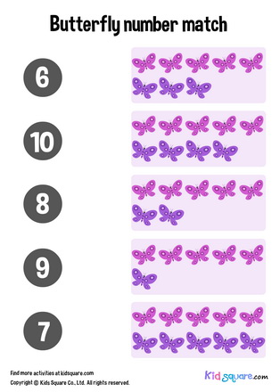 Butterfly Number Matching (6-10)