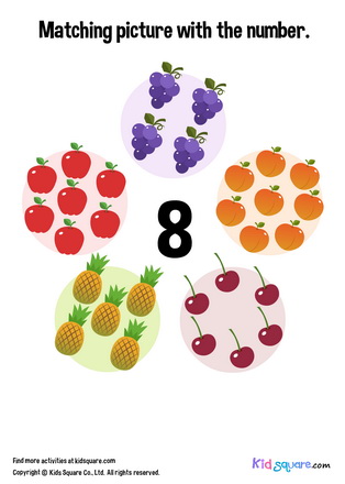 Matching 8 Fruits