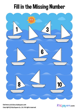 Fill in the missing number (Sailboats)