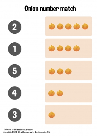 Onion Number Matching (1-5)