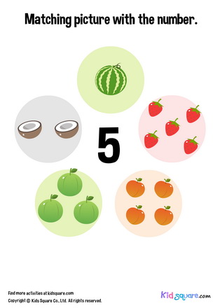 Matching 5 Fruits