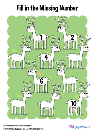 Fill in the missing number (Deers)