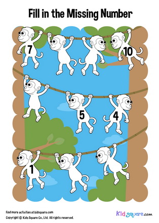 Fill in the missing number (Monkey)